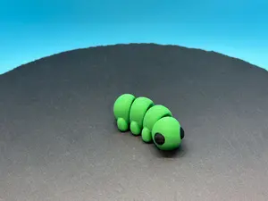 3D Printed Articulated Mini Caterpillar - Fidget Friend Animal
