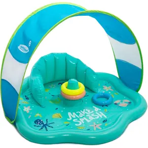 Infant Baby Pool Floats, Free Swimming, Super Buoyant – Ages 624 Months – Multiple Colors/Styles – Adjustable Canopies and Seats, Splash & Play Baby Floaties