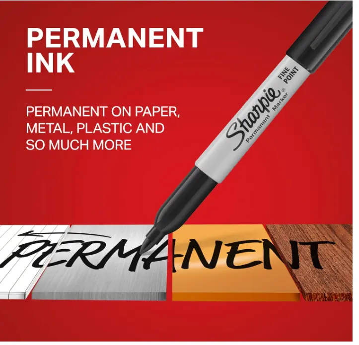 6-Pack Sharpie Permanent Markers | Medium Point Purple/Lilac Ink For Almost Any Surface