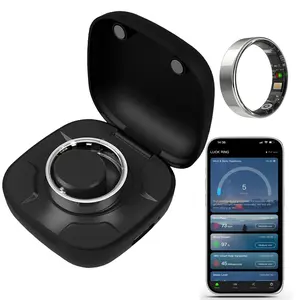 Smart Ring for Men & Women, Pedometer Feature, Wearable Pedometer, Bluetooth-compatible Compatible, Wireless Charging, Android Compatible, Perfect Holiday Gift