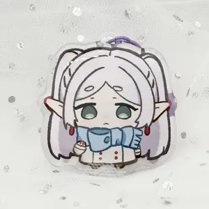 Elf Mage Winter Outfit Anime Acrylic Keychain *Discontinuing*