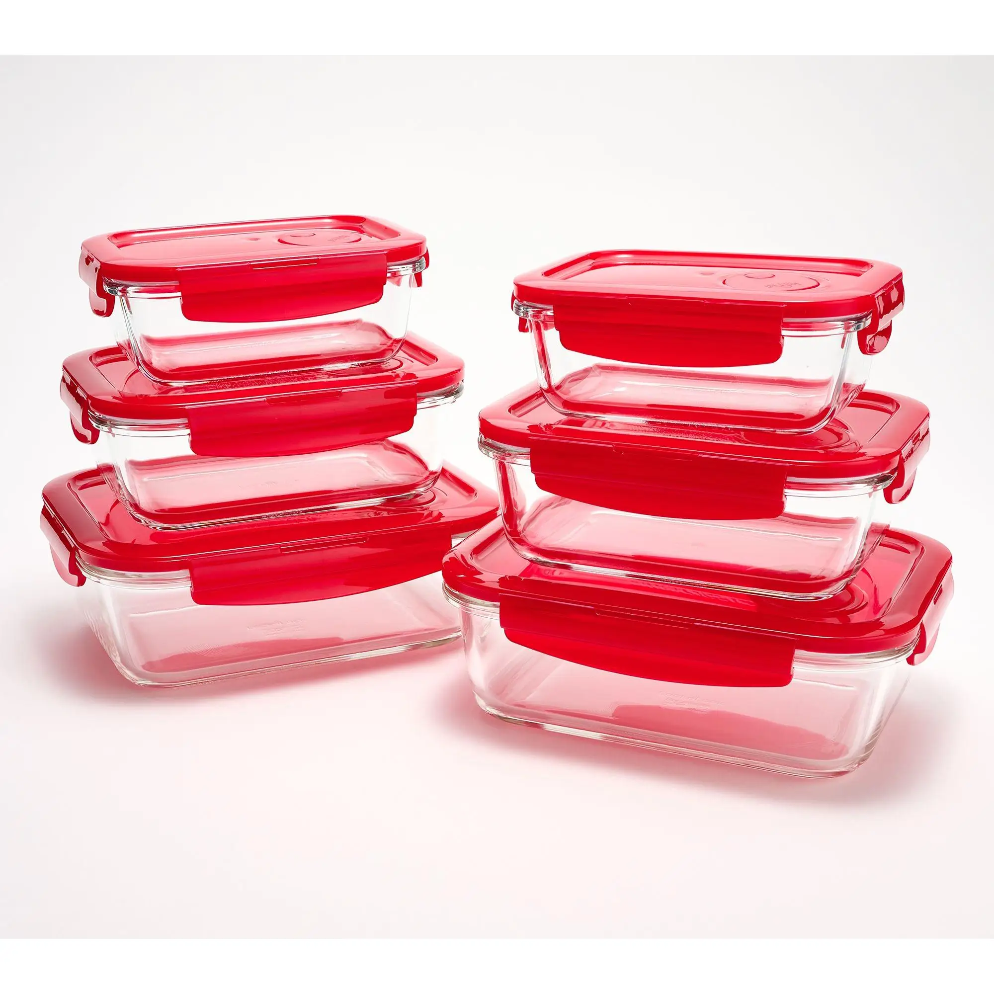 LocknLock 6-Piece Glass Rectangles w/ Vented Lids