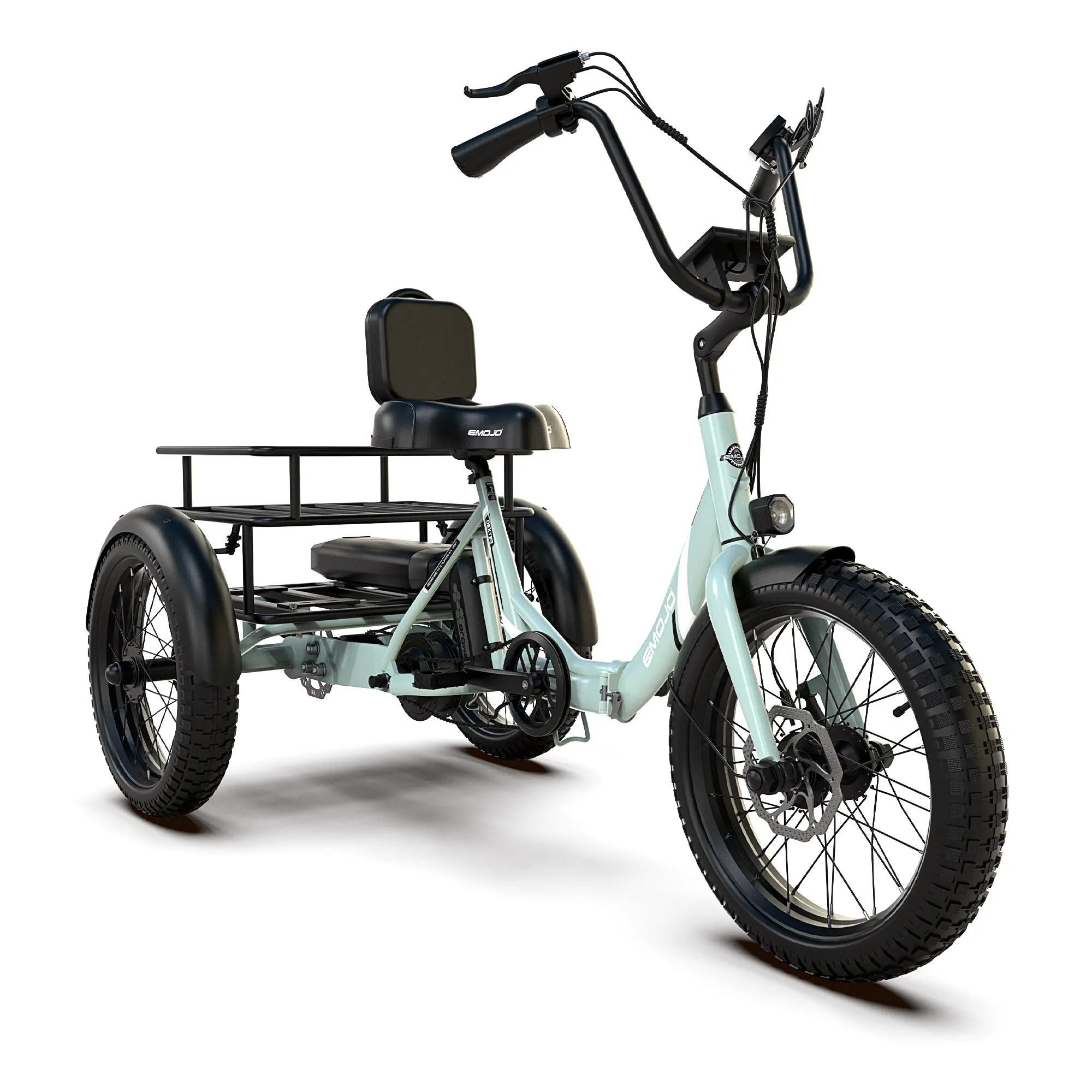 EMOJO Compact Foldable Electric Trike, Long Range 3 Wheels Electric Bicycle  with 500W Motor, 48V 14Ah Battery, Built-in Differential - TikTok Shop