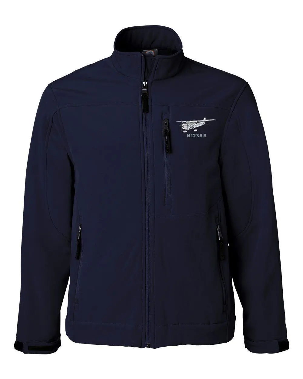 Pilot's Windbreaker, Airplane Jacket, Plane Soft Shell, Pilot Gift, Custom Tail number Jacket, Custom N Number Windbreaker, Skyhawk 182 172