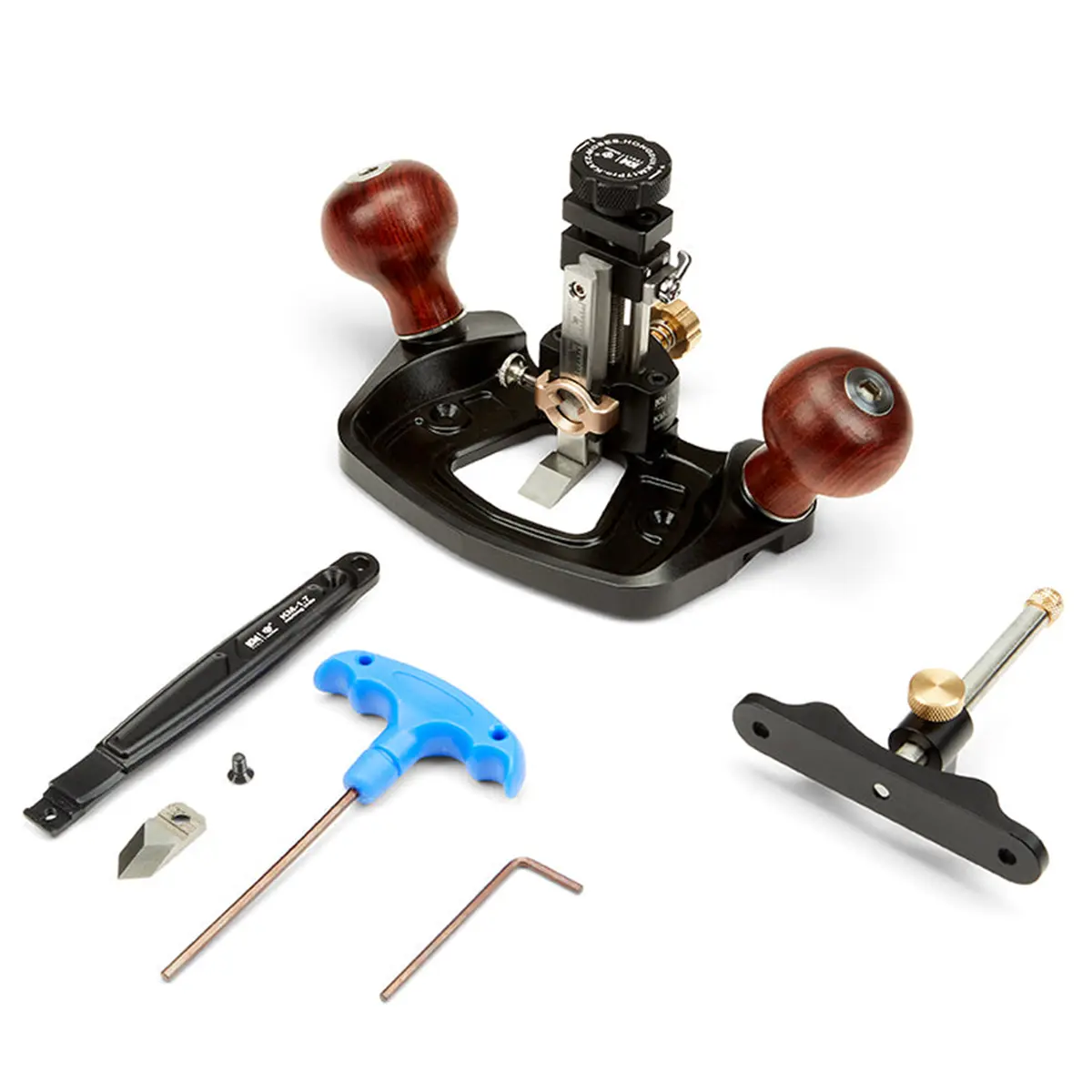 1 x KM-17 Pro Woodworking Router Plane, Die Steel Body, Adjustable & Removable Fence with CAM Lock, Depth Stop, Advanced Blade Lift Mechanism, 2 x ½” Width Blades, High Durability Tool for Professional Carpentry Precision Cutting, 1 X Km-17 Pro Router Pla