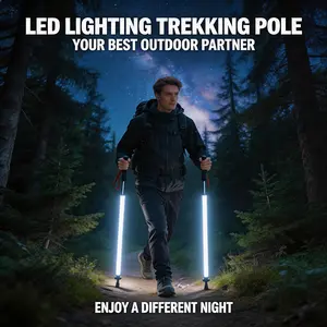 Professional Laser Saber Style LED Illuminated Walking Sticks | Waterproof, Ultra-Light, Rechargeable for Safe Hiking, Camping, and Outdoor Exploration Your Reliable Companion in the Dark