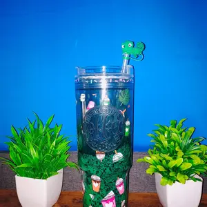 Personalized Cup 40oz with Lava Green Unit Design - Unique Drinkware for Your Style Tumbler Reusable