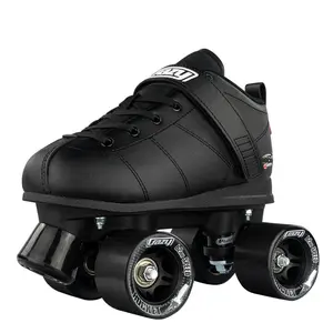 Crazy Skates Black Rocket Roller Skates - Men's Quad Skates - 7