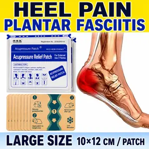Buy 2, Get 3 — Heel-specific patch for relieving plantar fascia issues, heel pain, and discomfort; soothes foot discomfort; a staple care patch for people who stand or walk for long periods.