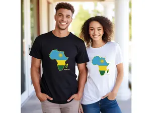 Unisex Rwanda Flag T-shirt Soft Cotton Premium Comfort Meaningful Design Unisex Fit Durable Quality Perfect for Casual Outings Cultural Events