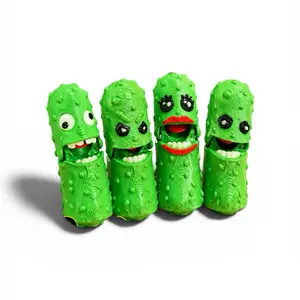Tickle Pickles Articulated Fidget Toy Funny Click & Wiggle Desk Toy Viral 3D Print Pickle Design stress relief