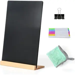 8.6x11.7 in Small Chalkboard Signs with Stand for Tabletop Decor Double Sided Mini Chalkboard for Restaurant  Menu, Message Board, Wedding Party (1 Pack)