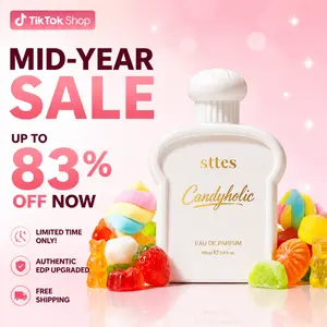 Sttes Candyholic Eau de Parfum for Women 3.4 Fl Oz / 100ml – Sweet Candy Perfume with Cotton Candy, Butterscotch & Vanilla, Candyholic Gourmand Fragrance, Long Lasting Women's Perfume Gift