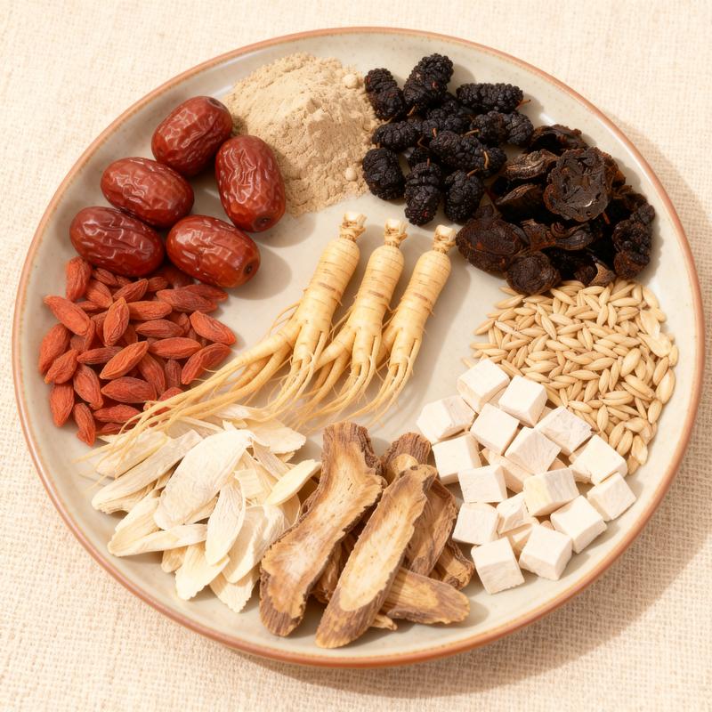 Ginseng Ten Treasures Tea 7.05oz/200g/bag 10g x 20 packets Natural Herbal Infusion for Health paper tea bags chinese tea body tea Herbal Kidney Cleansing Ginseng Tea Herbal Kidney & Liver Support Tea kidney cleanse