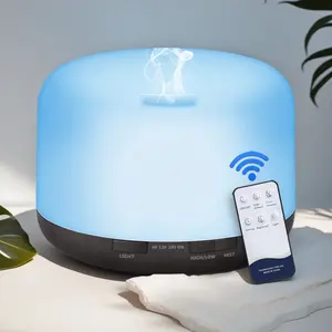 500ml waterless automatic closing humidifier with remote control, home diffuser, suitable for bedroom, living room, study, yoga room Yoga room must, decorative humidifier, bedroom humidifier - gift for girls, boys (multi-color optional)