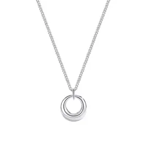 [Limited-Time Event] Women's Geometric Circle Clavicle Necklace - Niche, New-Style, Versatile, Personalized Creative Artificial Gemstone Jewelry Accessory