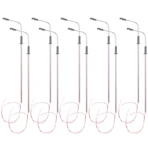 10 pcs Model LED Street Lamp Lighting Single Head Train Layout Landscape 1: 100