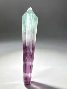 crystal  flourite wand shape carving 1 pc  flourite wand 168gram
