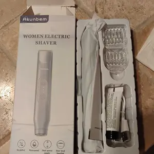 Product Review of Akunbem Bikini Trimmer for Women, Electric Shaver and Razor Rechargeable 2-in-1 Body and Facial Epilator, Dual Heads for Painless Trimming of Pubic Hair, Face, Underarms and Legs, IPX7 Waterproof. Christmas Gift New Year Gift Shaving Grooming from ꒰**꒱