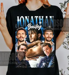 Limited Jonathan Bailey Vintage Bootleg T-Shirt, Gift For Women and Man Unisex T-Shirt