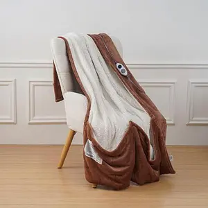 Warm & Cozy Heated Footed Throw
