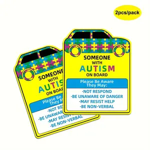 Autism Awareness Car Sticker, Waterproof Car Window Decal, Car Exterior Decoration Accessories for Car Window & Door, Sticker for Cars