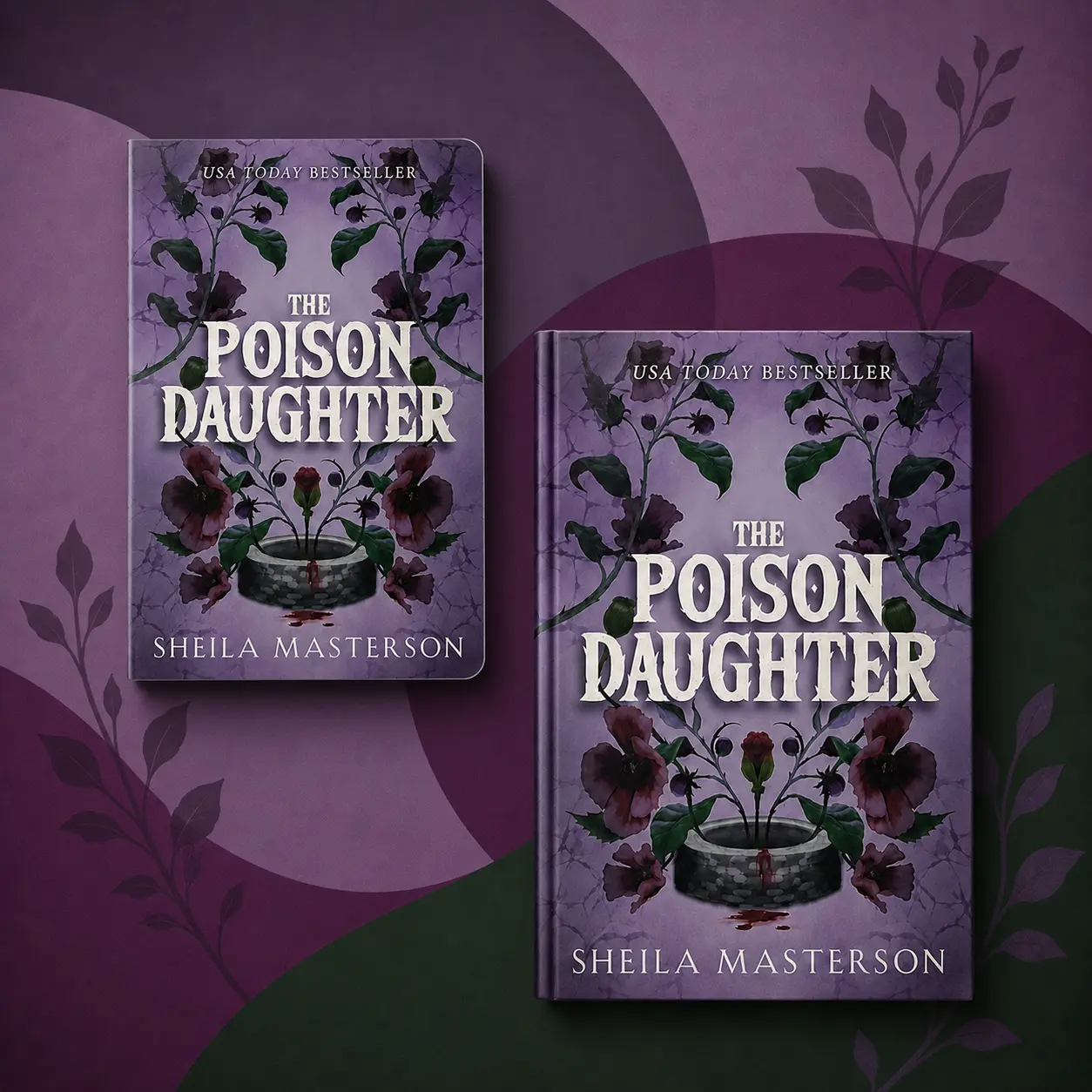 The Poison Daughter by Sheila Masterson, Hardcover Dark Fantasy Romance Book, Standalone Enemies to Lovers Romantasy, Arranged Marriage, Poison Kiss Assassin, Vampire Magic, 672-Page English Novel, Slowburn 2026 US Edition, Gift for Romantasy Readers