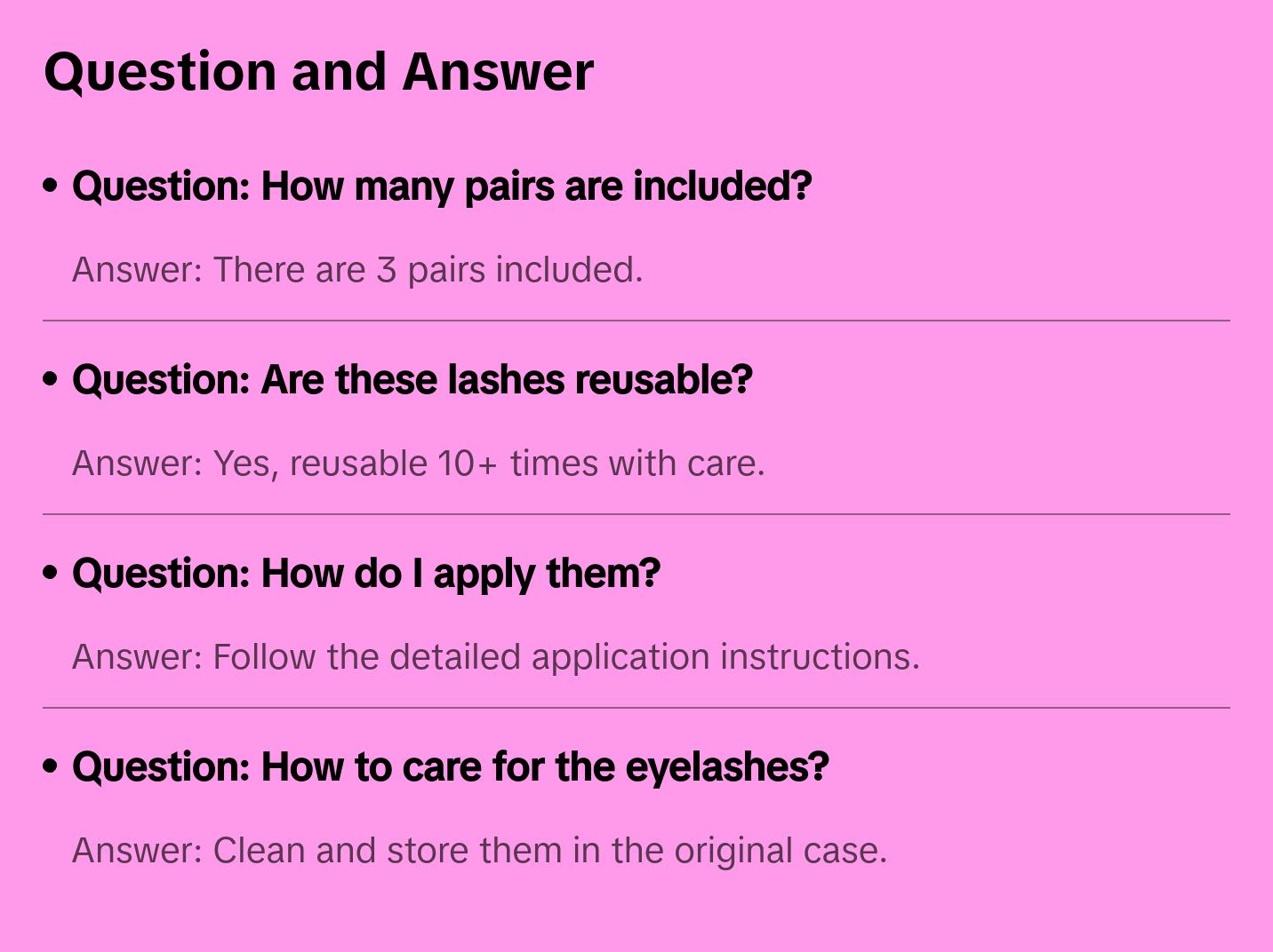 Exceptional (3 pairs) Eyelash Eyelashes