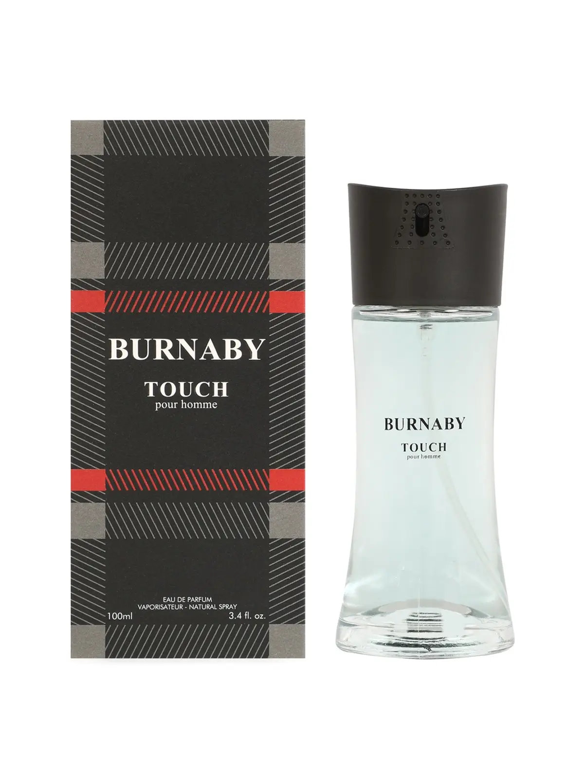 Burnaby Touch Eau de Parfum for Men 100ml - Classic Fragrance with Plaid Design