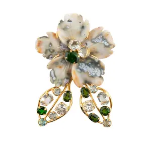 Amethyst Jasper Odessa Pin Pendant