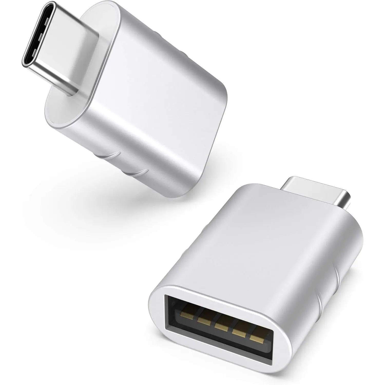 USB C to USB Adapter(2 Pack), USB-C Male to USB 3.0 Female Adapter Compatible with  17 Pro Max MacBook Pro Air 2024 iPad mini Pro Surface Pro and Other Type C or Thunderbolt 4/3 Devices