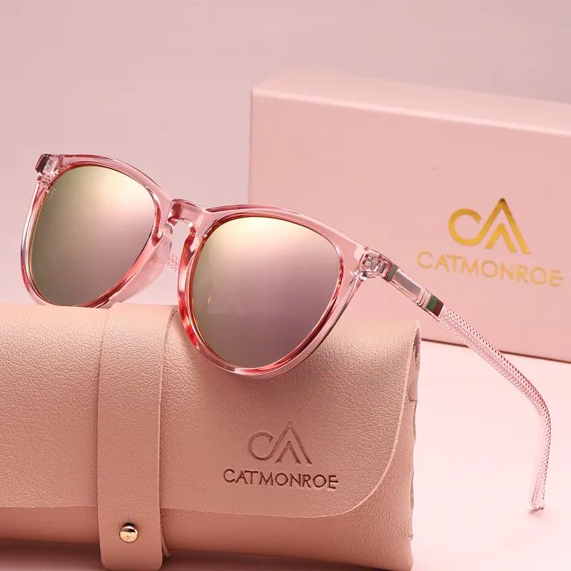 CATMONROE Lightweight And Comfortable Vacation Style Women'S Sunglasses With Oval Frames And Polarizing Film For Uv Protection. Fashionable Accessories For Daily Wear, Perfect For Christmas Gifts, Trendy Styling Sunglasses, Sunglasses Polarized