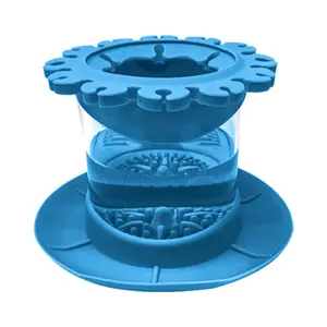 Paint Brush Cleaner Rinse Cup (All-in-One), Oil Paint Brush Cleaner, Paint Water Dispenser, Brush Rinser for Painting, Suitable for Fine Art, Studio, Classroom Both Painting and Brush Cleaning