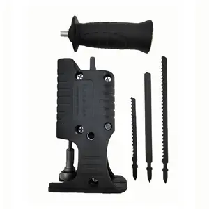 Electric Drill Modified Electric Saw Portable Reciprocating Saw Curve Saw Converter with 3 Saw Blades Cutting Machine Tool Kit Tool Box sickle