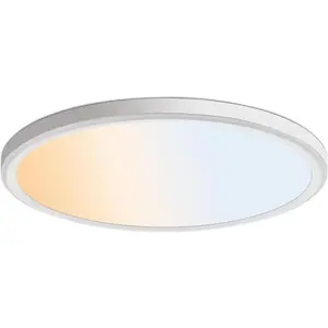 3000k/4000k/6000k Selectable, Led Flush Mount Ceiling Light, 20 Inch 5000LM Round Modern Flat Panel,Super Slim for Living Dining Kitchen Bedroom Room