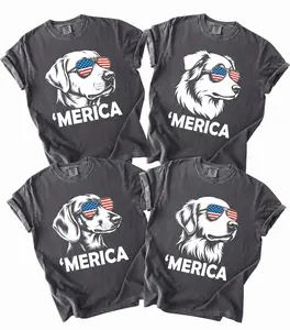 Comfort Colors 50+ Dog Funny 4th of July Shirt, Merica Dachshund Shirt, 4th of July Australian Shepherd Dog Shirt, Labrador Retriever Mom Gift, Patriotic Dog Tee, Black Labrador Lover Shirt, 4th of July Gift, 4th of July Dog Shirt