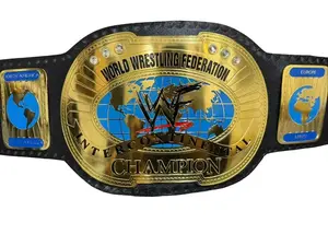 Oval Old Intercontinental Championship Wrestling Replica Tittle Belt Brass 2MM