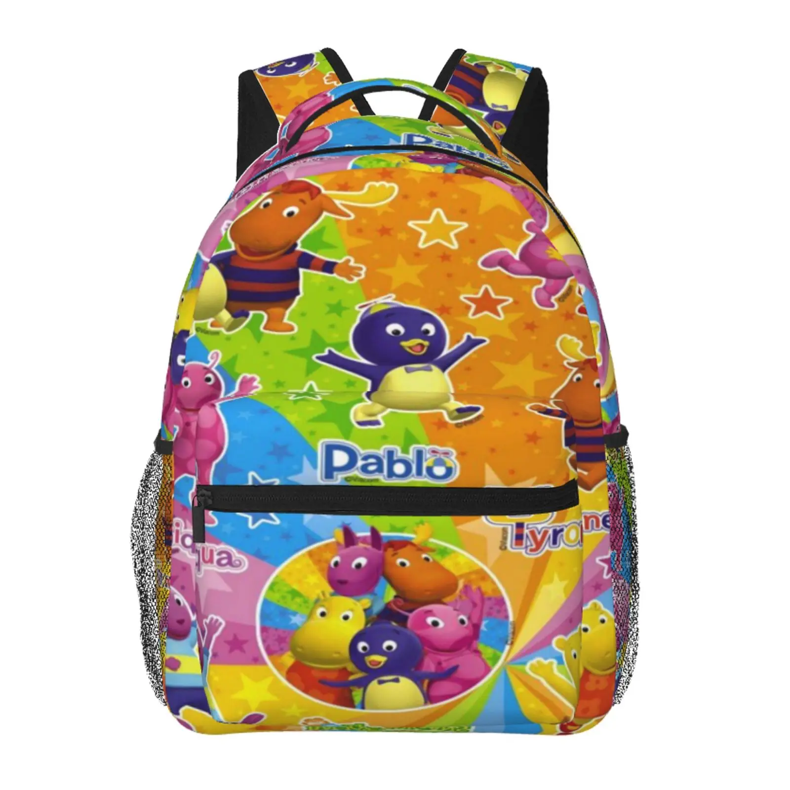 The Backyardigans 1 Backpack Water Resistant Reusable Large Capacity Daypack with Sturdy Zipper The Backyardigans 1 School Outdoor Travel and Hiking Backpack