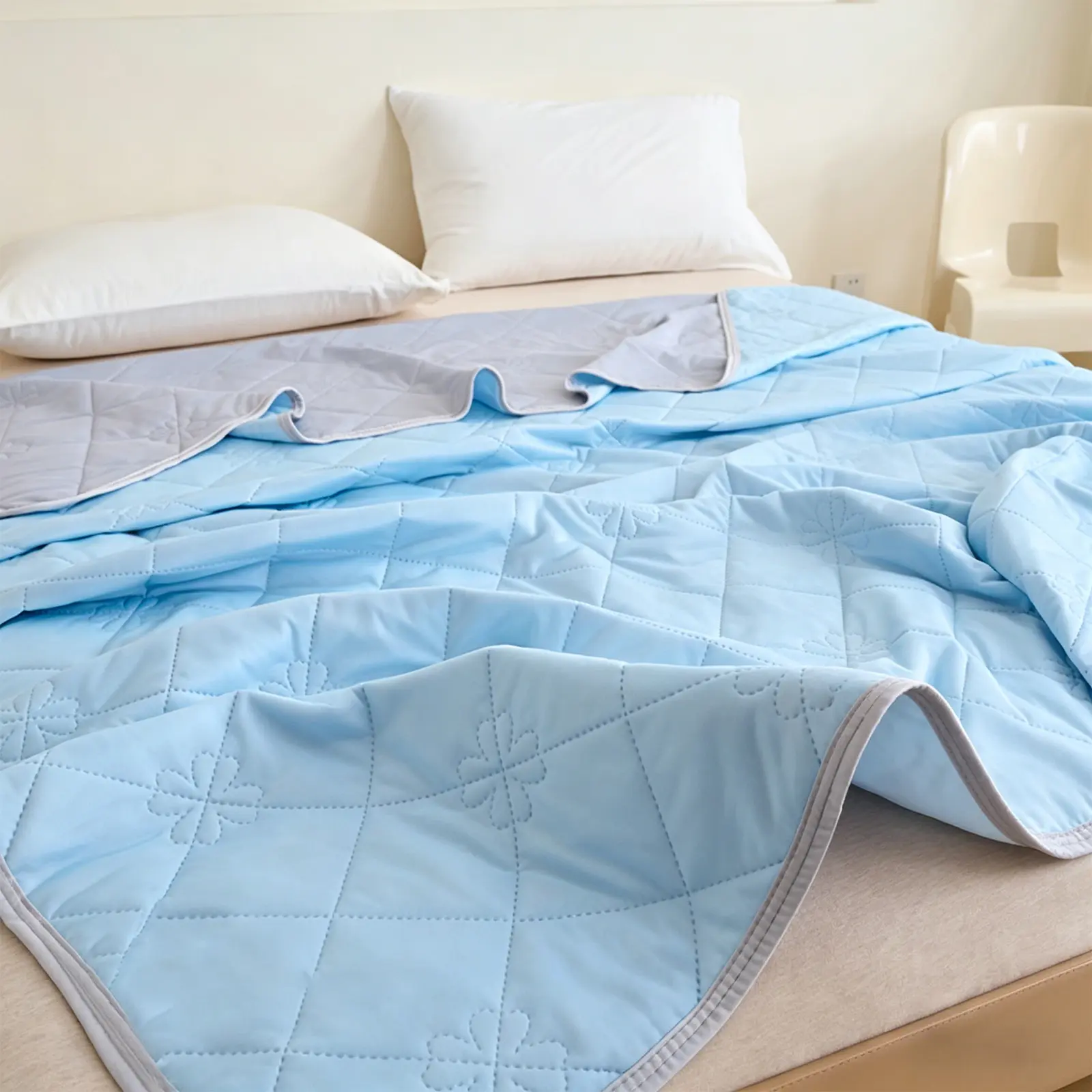 【Super Category】ROSEKIND Summer Blanket -Air-conditioning blanket,Lightweight Blanket, Soft Elastic Breathable, Air Conditioning Bedroom Use to Prevent Colds (Mid-Year Sale, Deals for You, Restock, Dealsforyoudays)