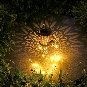 Vintage Copper Metal Solar Outdoor Light - Sunlight-Charging Copper Coin Kettle Decor, IP44 Rated, Auto Sensor, Auto On/Off, 600mAh Nickel Battery, Waterfall LED, No Remote, Ideal for Outdoor Garden, Holiday Gifting