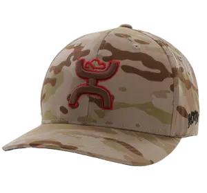 Hooey® Men's Chris Kyle 6-panel Brown Camo Flexfit Cap CK021