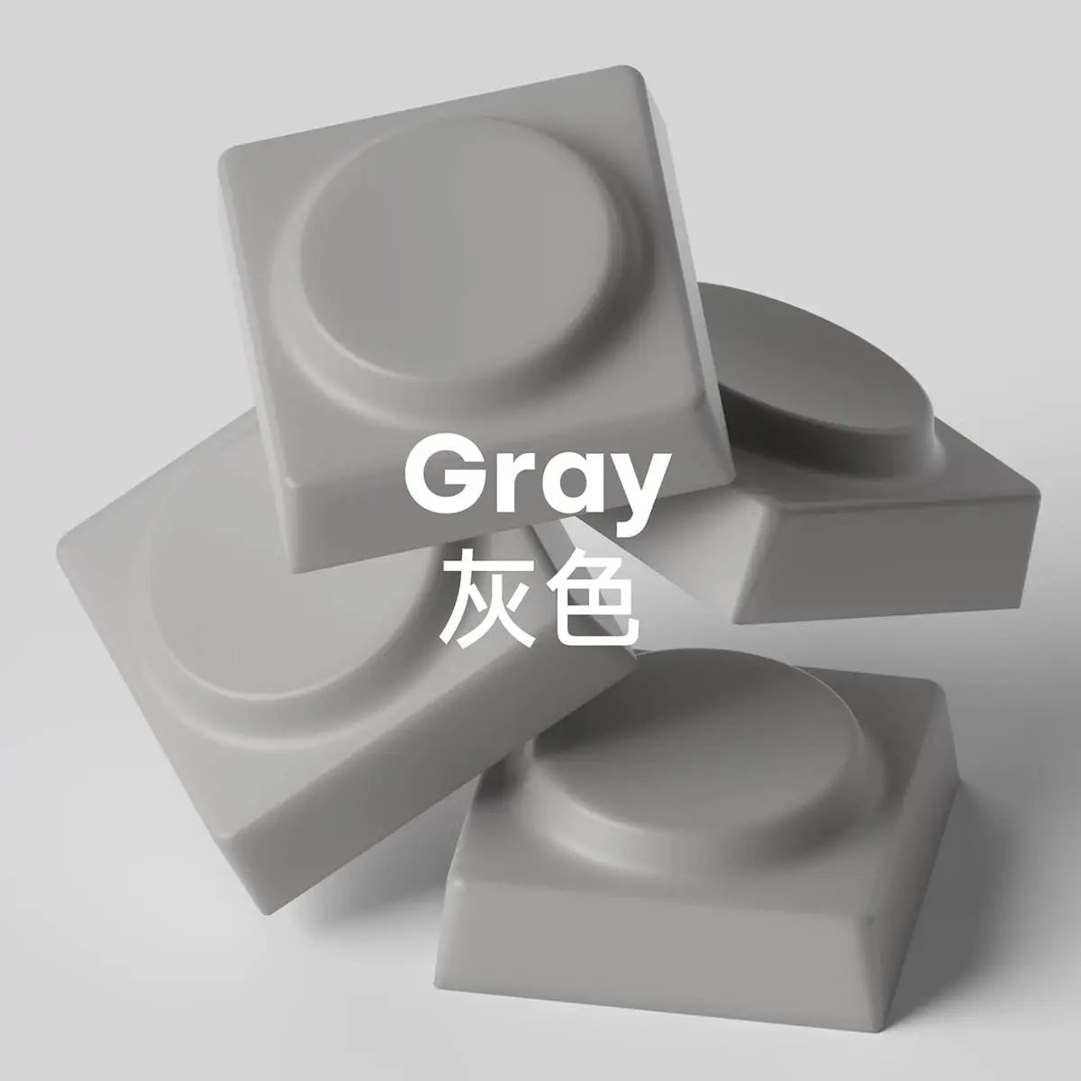 Stock Quality DOYS Toys KEYCAPS Clear Frosted PC Keycaps (A KIT,PBT Light Gray)