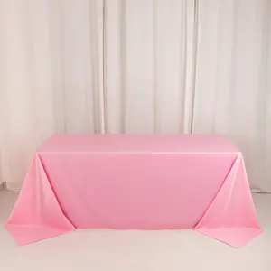 Scuba Rectangular Tablecloth 90"x132" Pink - Seamless Table Cover