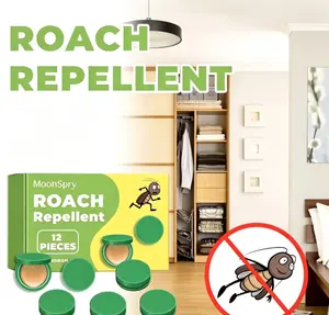 12 pieces of cockroach baits and indoor cockroach killers, suitable for home environments. A powerful cockroach trap pest control solution. Easy-to-use indoor and outdoor cockroach killers, suitable for kitchens, homes, corners of RVs/campers, and pet-saf