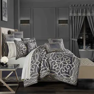 Deco Charcoal 4-Piece Comforter Set