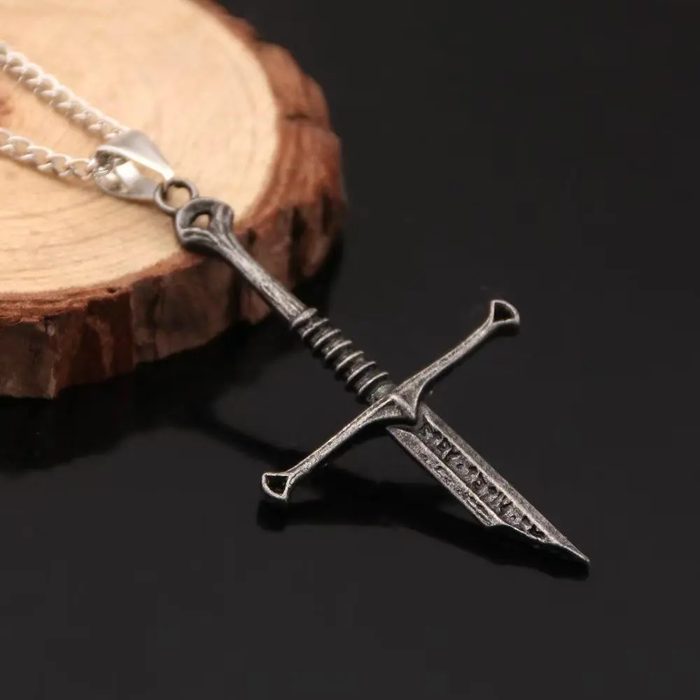 Lord of the Rings necklace, Nasir Holy Sword, Aragon broken sword pendant necklace, eco-friendly accessory