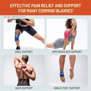 Tape, Pro Extreme Synthetic Kinesiology Athletic Tape, 20 Count, 10" Precut Strips