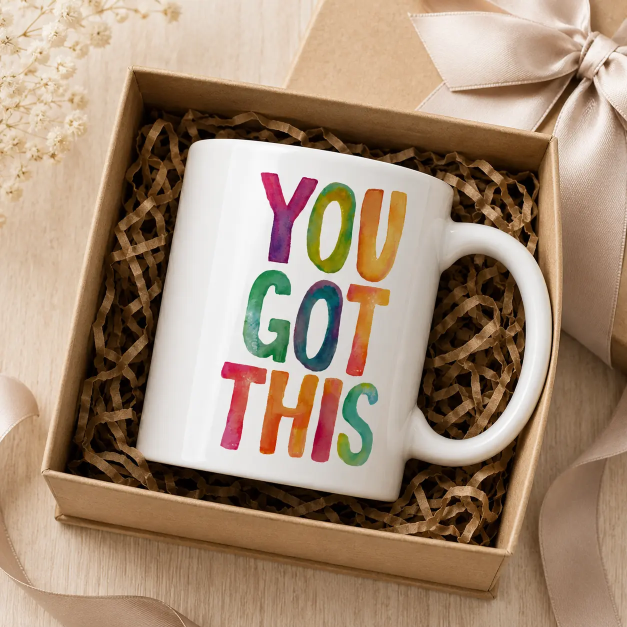You Got This Mug, Motivational Coffee Cup, Positive Gift for Friend or Coworker, Birthday Christmas Encouragement