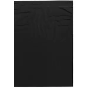 Plymor 9" x 12", Black 2 Mil Zipper Reclosable Plastic Bags