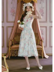 Mint Candy Garden Dress Casual Womenswear Summer Fitted Floral SwimWeek